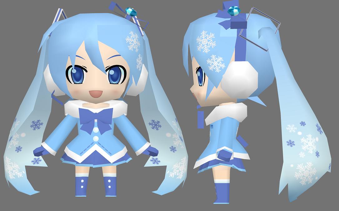 [古早作品]雪初音纸模